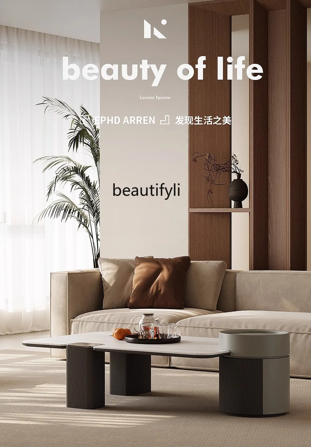 Table à thé minimaliste italienne, Microlite, Moderne, Magnifique, Maison, Designer