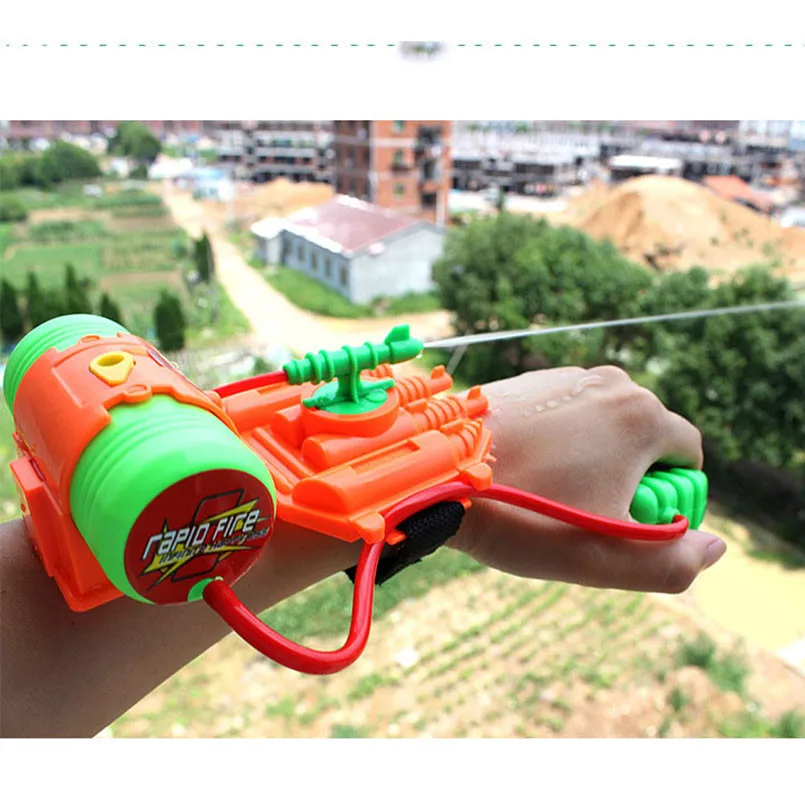 Wasser Pistole Spielzeug Spaß Spray Handgelenk hand kinder Outdoor Strand Spielen Wasser Spielzeug Für Jungen Sport Sommer Pistole pistole Waffe Geschenke