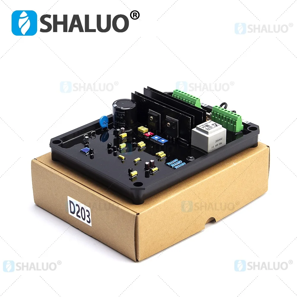 New D203 AVR Automatic Voltage Regulator Brushless Alternator Excitation Stabilizer Circuit Board For Volvo Generator Parts
