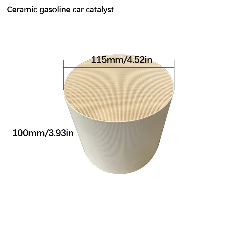 Euro 3 Certified 115*100mm Ceramic Honeycomb Catalyst for Gasoline Cars Exhaust system Catalytic converter