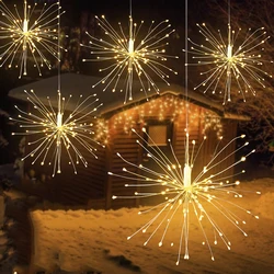 120/200 Leds Solar Light String Outdoor Waterproof Garden Lawn Solar Dandelion Lights Christmas Wedding Fairy Garland Decoration