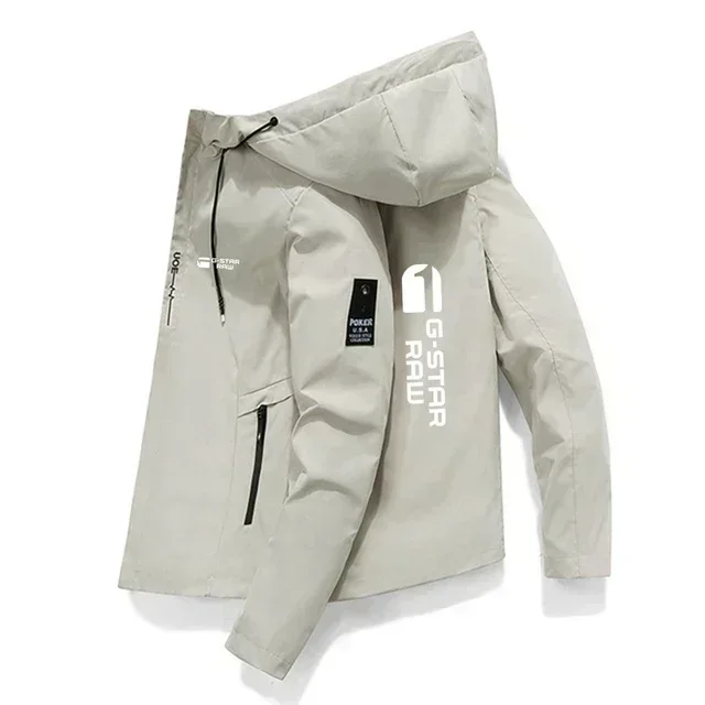 

2026 New Men's Windproof and Waterproof Outdoor Travel Sports Jacket, Printed Casual Fashion for Autumn and Winter
