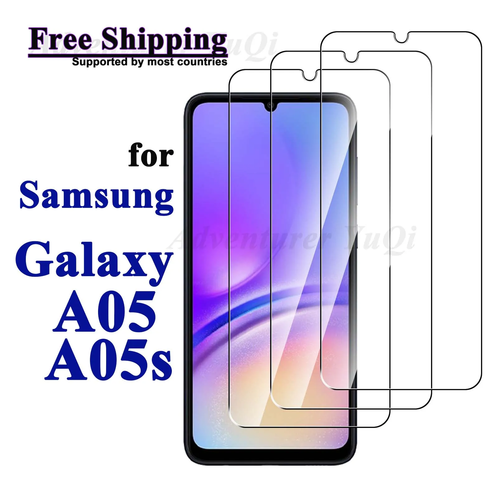 Voor Samsung Galaxy A05 A 05S Gehard Glas Screen Protector Crystal Mica 9H Beschermende Hd Clear Transparant Anti Kras