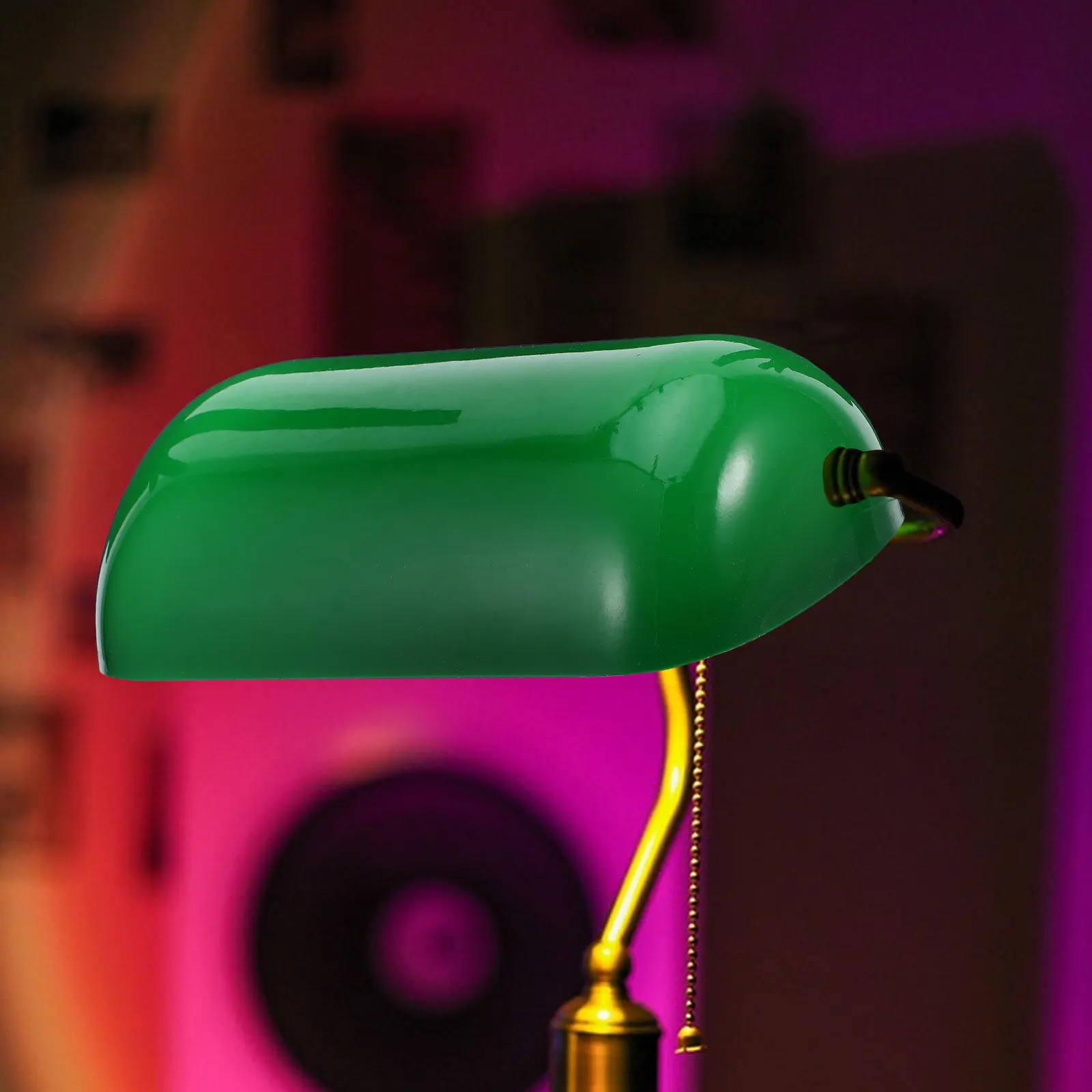 1Pcs Retro Green Lampshade Glass Table Lamp Shade Bedroom Living Room Decorative Diffuse Lighting Warm Atmosphere