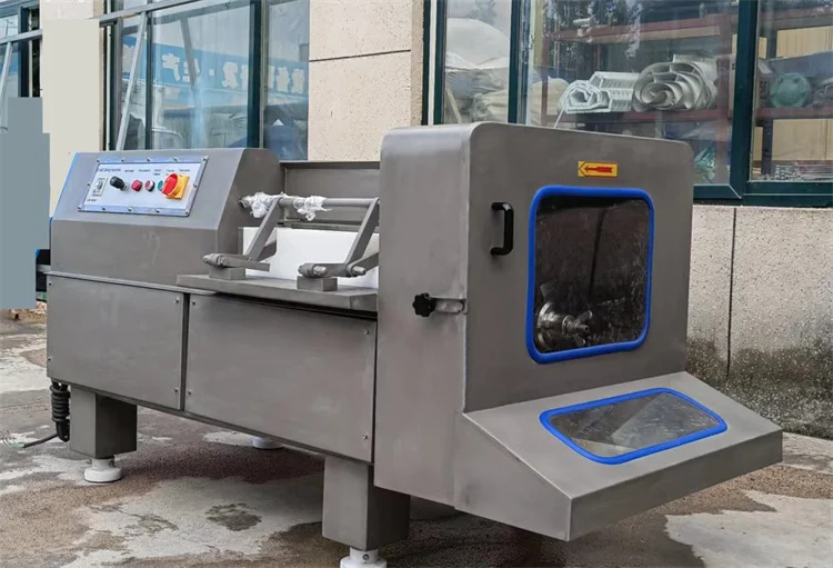 ماكينة تقطيع مكعبات لحم البقر 500-600 كجم/ساعة ماكينة تقطيع مكعبات اللحوم الهيدروليكية