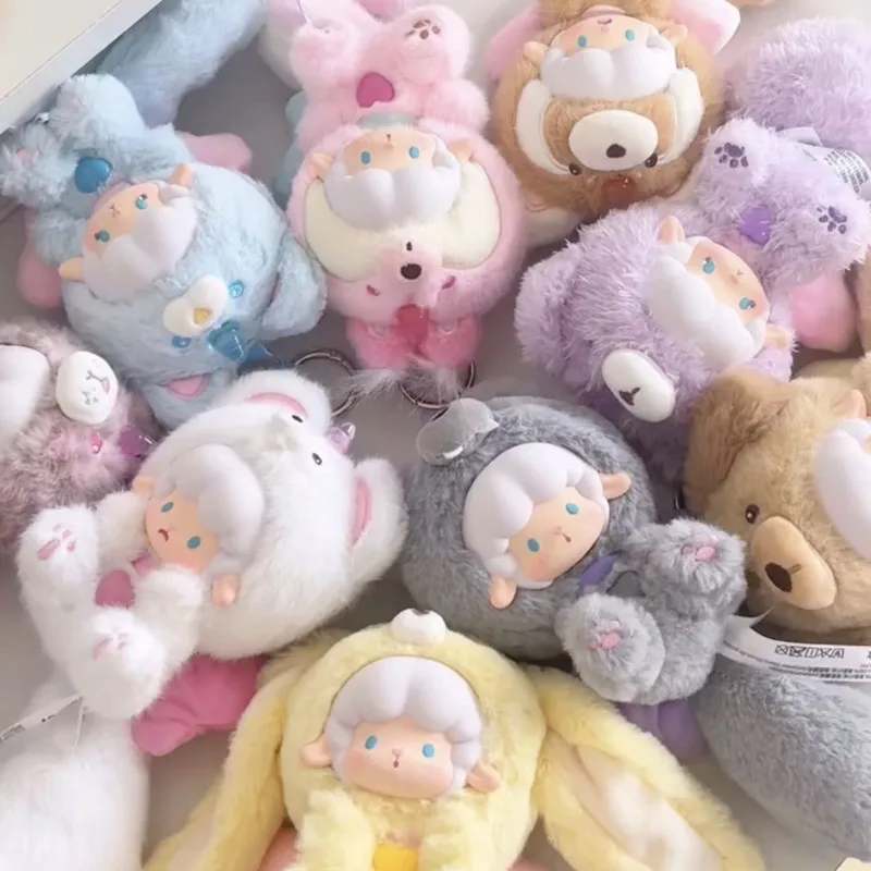 

Curly Sheep Animal Cute Series Doll Pendant Blind Box Big Tail Lovely Ornament Keychain Bag Charm Decoration Surprise Gift