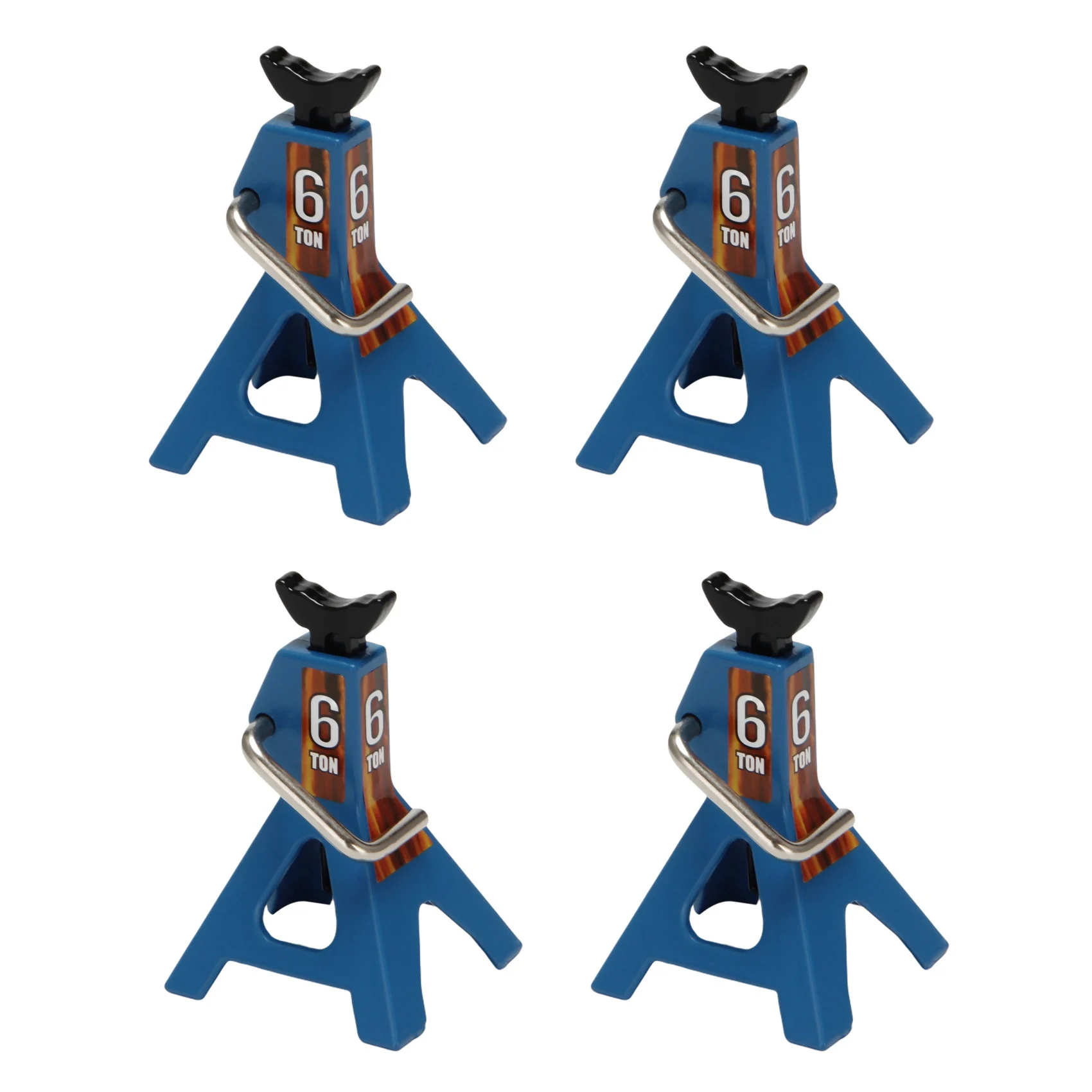 

AS96-4X Metal Jack Stands Simulation Mini For 1/10 RC Crawler Truck Car Trx4 SCX10 Simulation Climbing Vehicles-Blue
