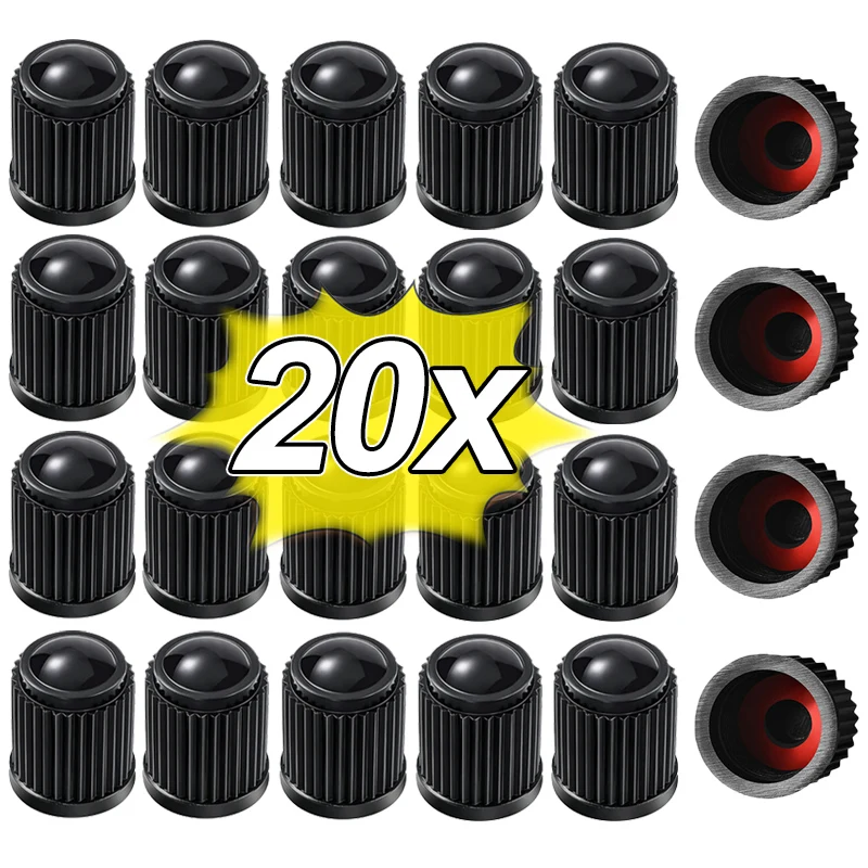 Car Tire Valve Dust Caps Stem Covers Plastic Wheel Tire Valve Tyre Stem Caps for  Motorcycle Bike Bicycle Truck Auto Accessories