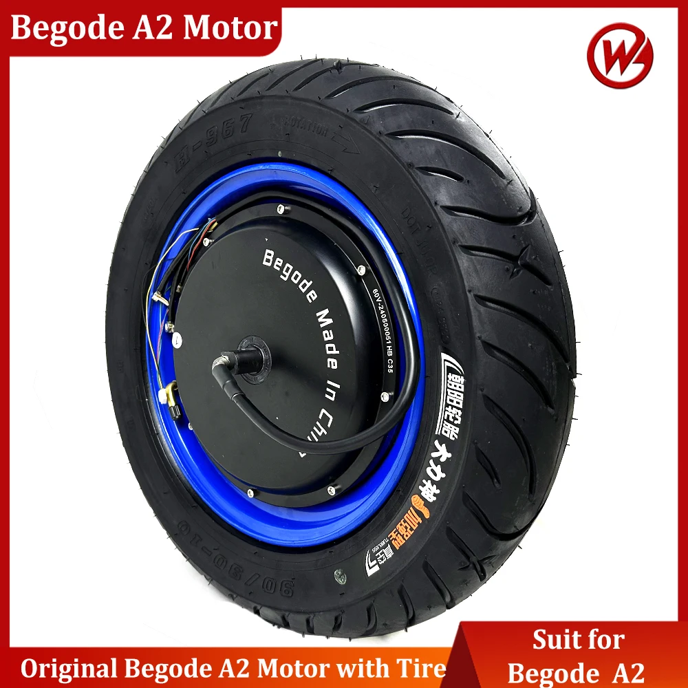 Official Begode A2 Motor with Street Tire 90/90-10 Begode A2 Engine with Tire Only Suit for 15inch Begode A2 Electric Unicycle