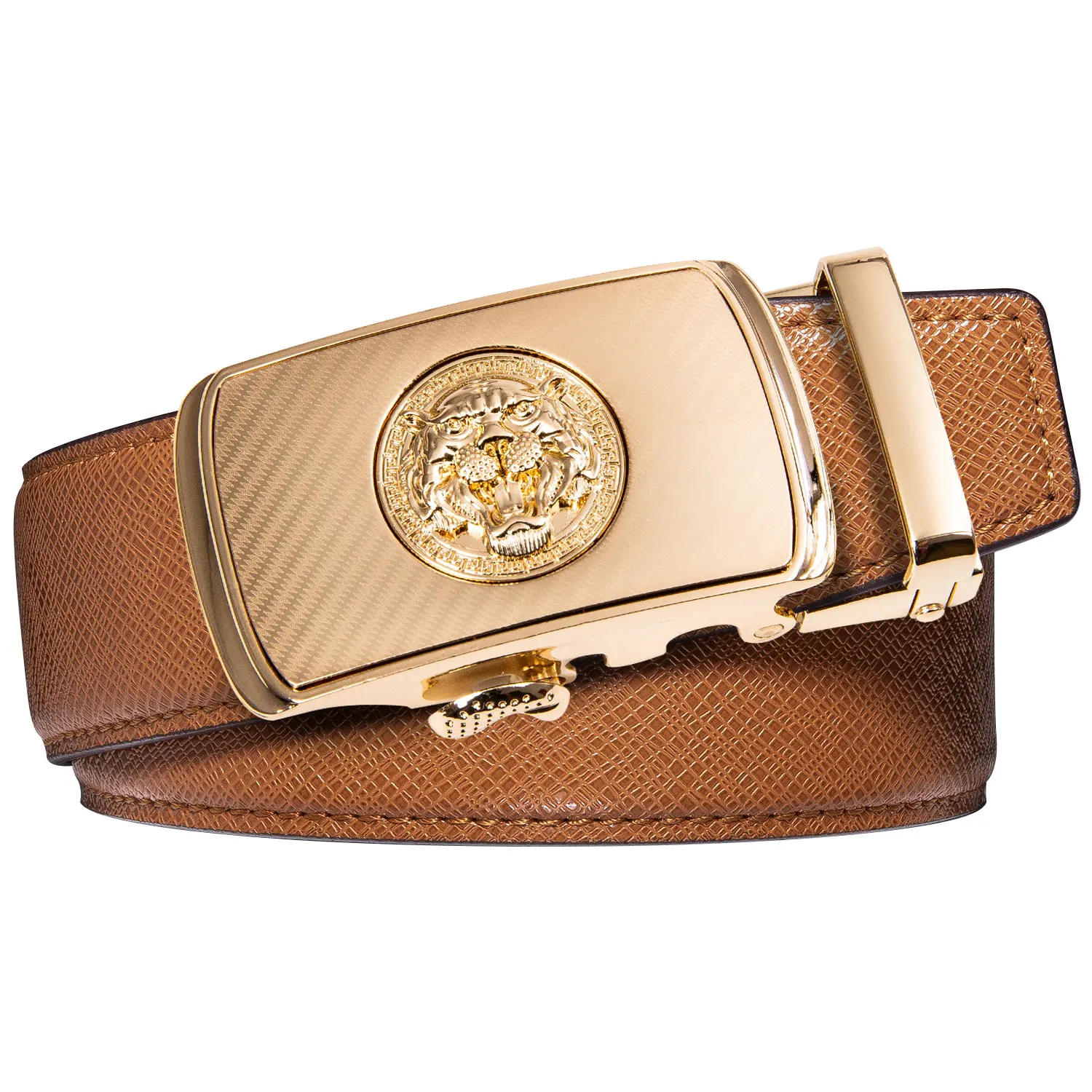 Cinturón marrón Hi-Tie de PY-2036 para hombres para Jeans nuevo amarillo verde azul cuero Jeans cinturones moda Cowboy correa de cuero genuino