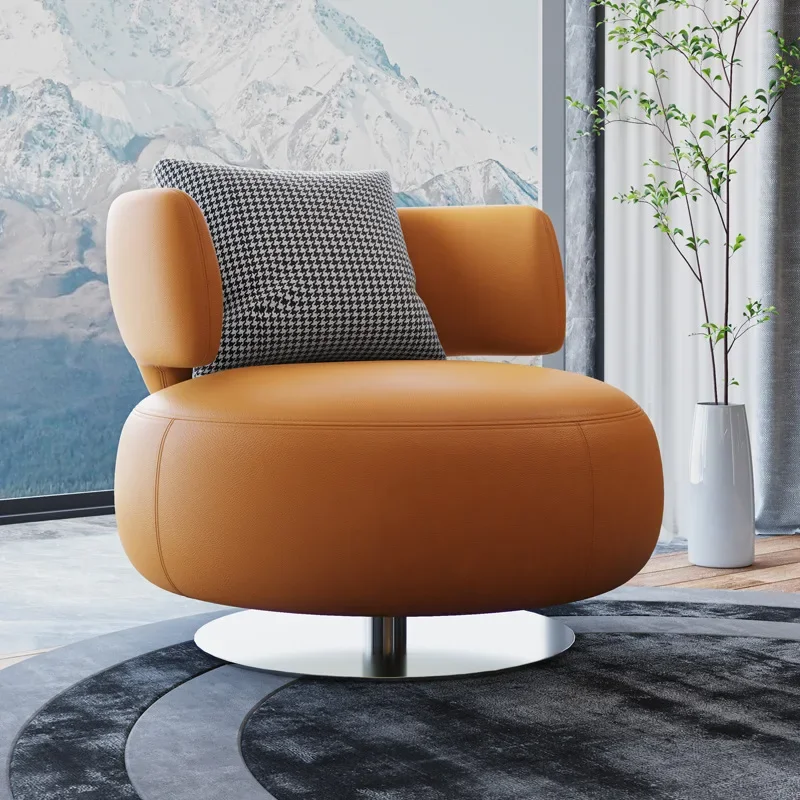 

Nordic single person sofa swivel chair sofa living room modern minimalist bedroom balcony creative leisure lazy single chair