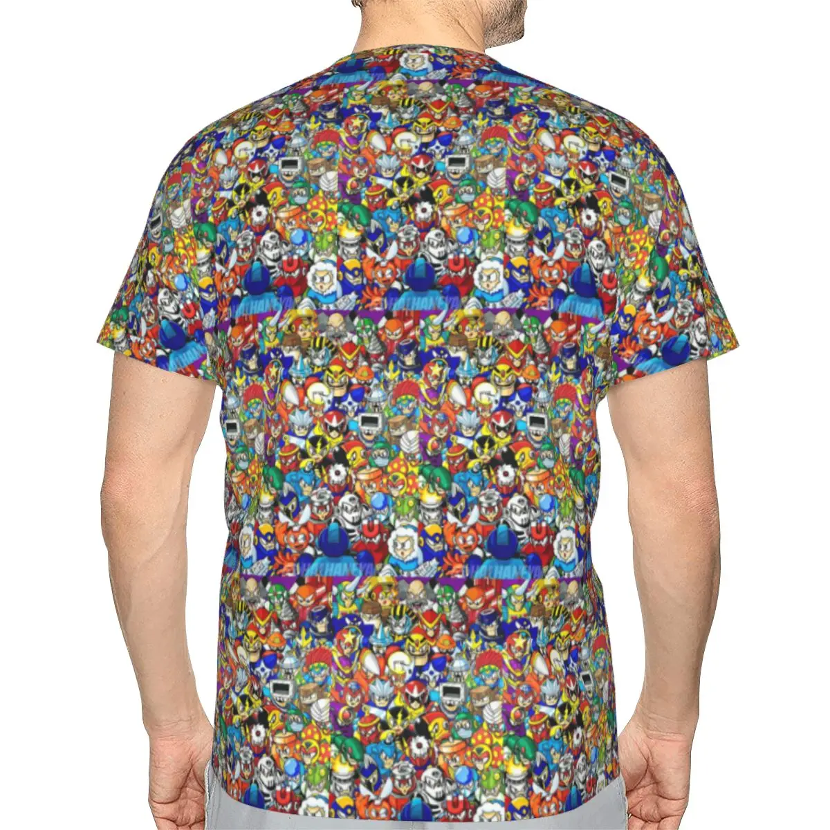Megaman Video Game Mega Man 100% Cotton T-Shirt Men'sClassic T Shirts Men Crew Neck Short Sleeve