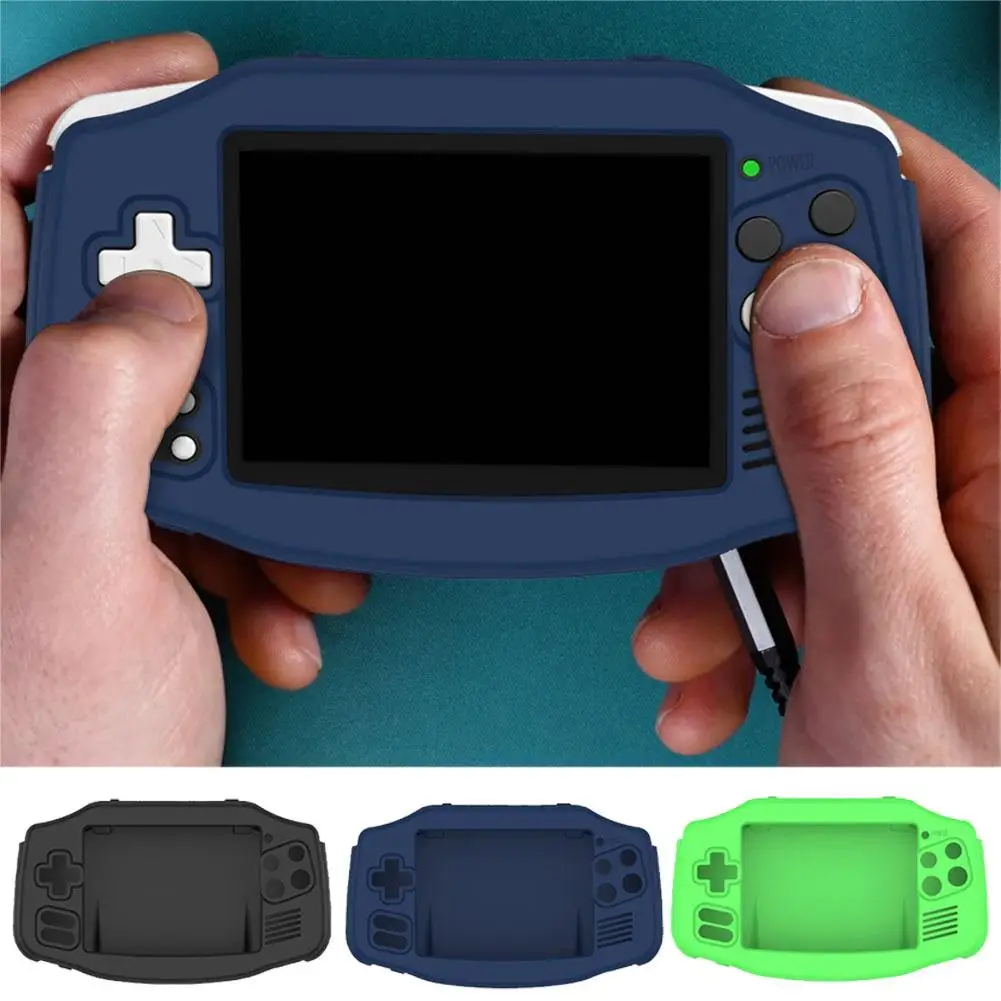 ل ANBERNIC RG34XX حافظة واقية من السيليكون مقاومة للصدمات ومضادة للسقوط مع حبل لوحدة التحكم في الألعاب المحمولة #2