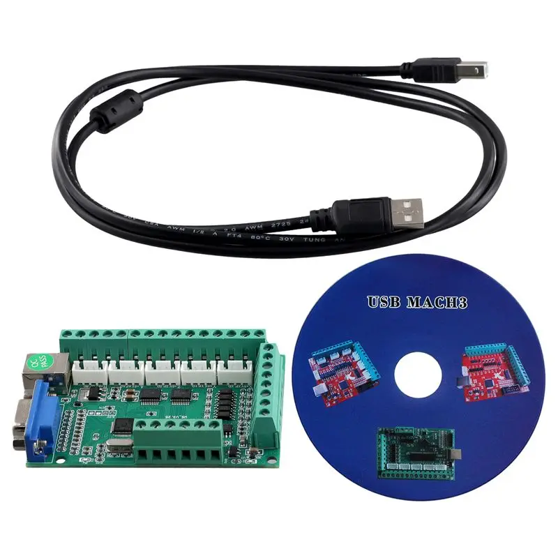 [A93Z!】 Mach3 V3.25 USB Driver Motion Controller 5 Axis CNC Board Z Tool Setter For CNC Router Cutting Engraving Milling Machine