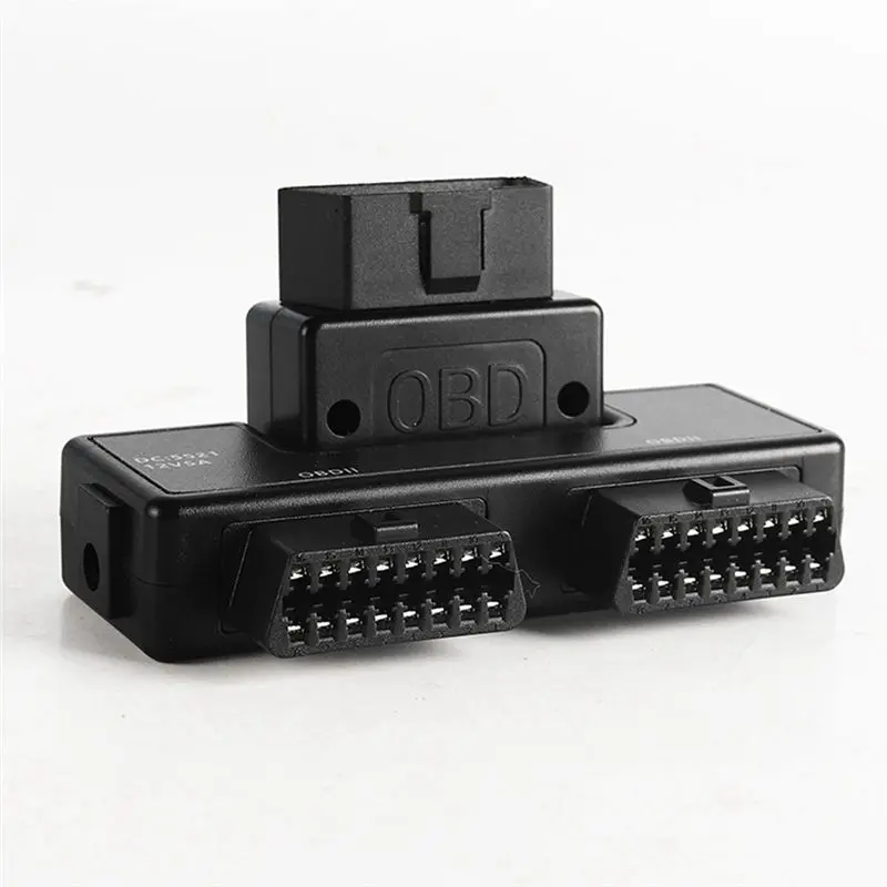OBD2 One Divided Into Two Adaptor Wire 16 Pin 16 Core OBD Expansion Cable Connector Adapter Cable Universal Dc5521-A61E view 5