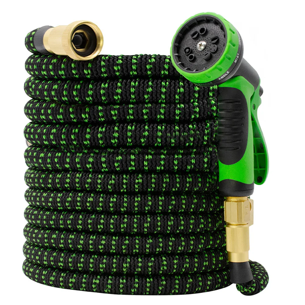 

Manufacturer Customized High-Pressure Telescopic Water Pipe Elastic Garden Hose for Car Wash Watering Customized Spray Gun