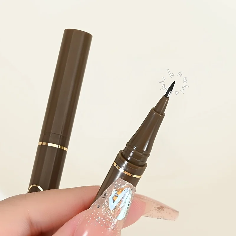 1Pc Waterdichte Sneldroge Vloeibare Eyeliner Pen Ultra-Fijne Matte Afwerking Smudge-Proof Beauty Oogmake-Up Zwart/Bruin Opties