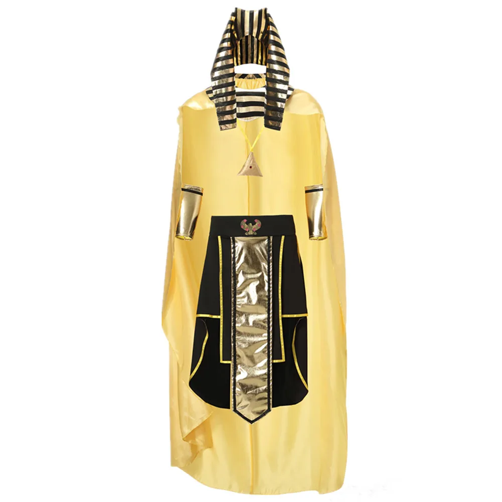 Egípcio Pharaoh Tutankhamon Fantasia para Adultos, Antigo Egito King Cosplay, Fantasia, Festa de Carnaval, Halloween, Homem, Vestido