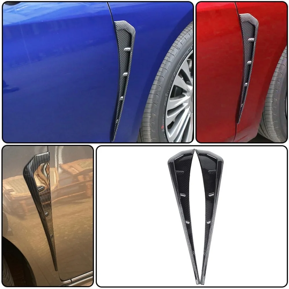 Carbon Fiber Car Side Fender Vent Air Wing Cover Body Trim Accessories Fit for Honda Civic Sedan Coupe Hatchback 2016-present view 3