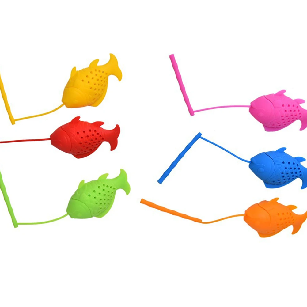 

2pcs Fish Shape Tea Strainer Reusable Filter Infuser Brew Tool for Loose Leaf Herbs Spices Easy Clean Stylish Long