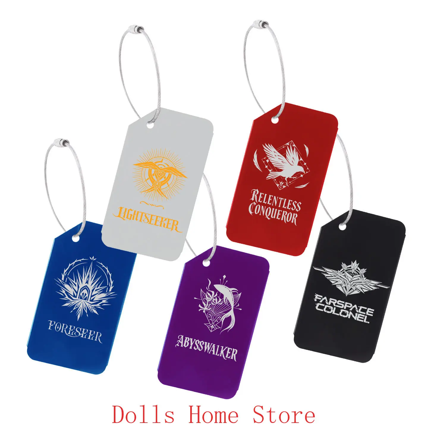 

Anime Love and Deepspace Xavier Zayne Sylus Rafayel Caleb Game Cosplay Luggage Tag Keychain Bag Pendant Charm