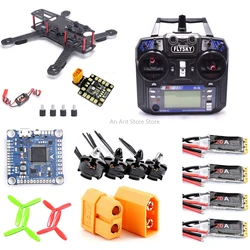 Flysky I6 Radio Mini ZMR250 QAV250 250mm telaio in fibra di carbonio 2204 2300KV motore 20A BLHeli_S ESC W/ LED F4 V3S Kit di controllo del volo