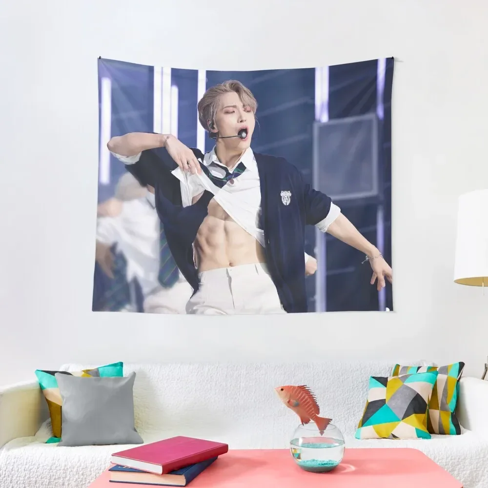 Ateez Seonghwa Tapestry Aesthetic Room Decoration Home Decor Accessories Tapestry