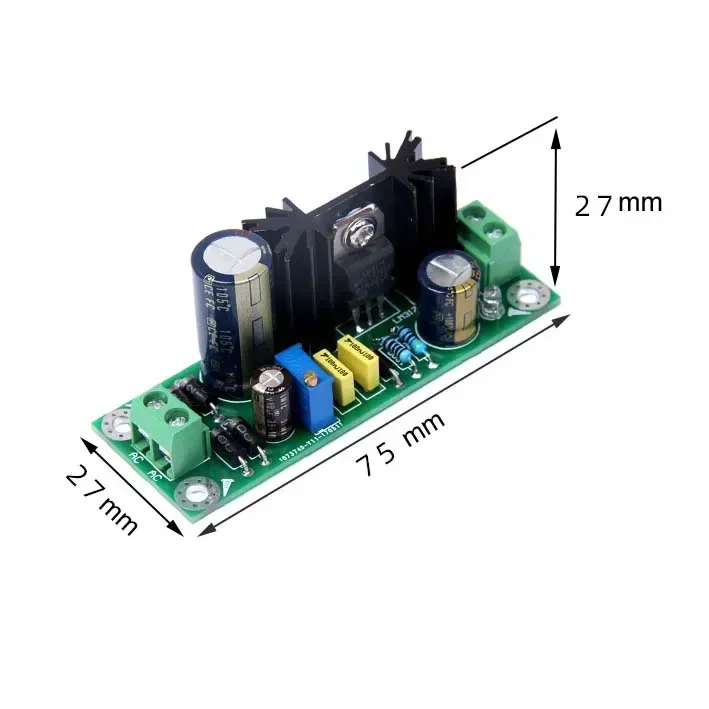 New LM317 1.5A Adjustable Step-down Linear Voltage Regulator Audio Amplifier Rectifier Filter  Power Board