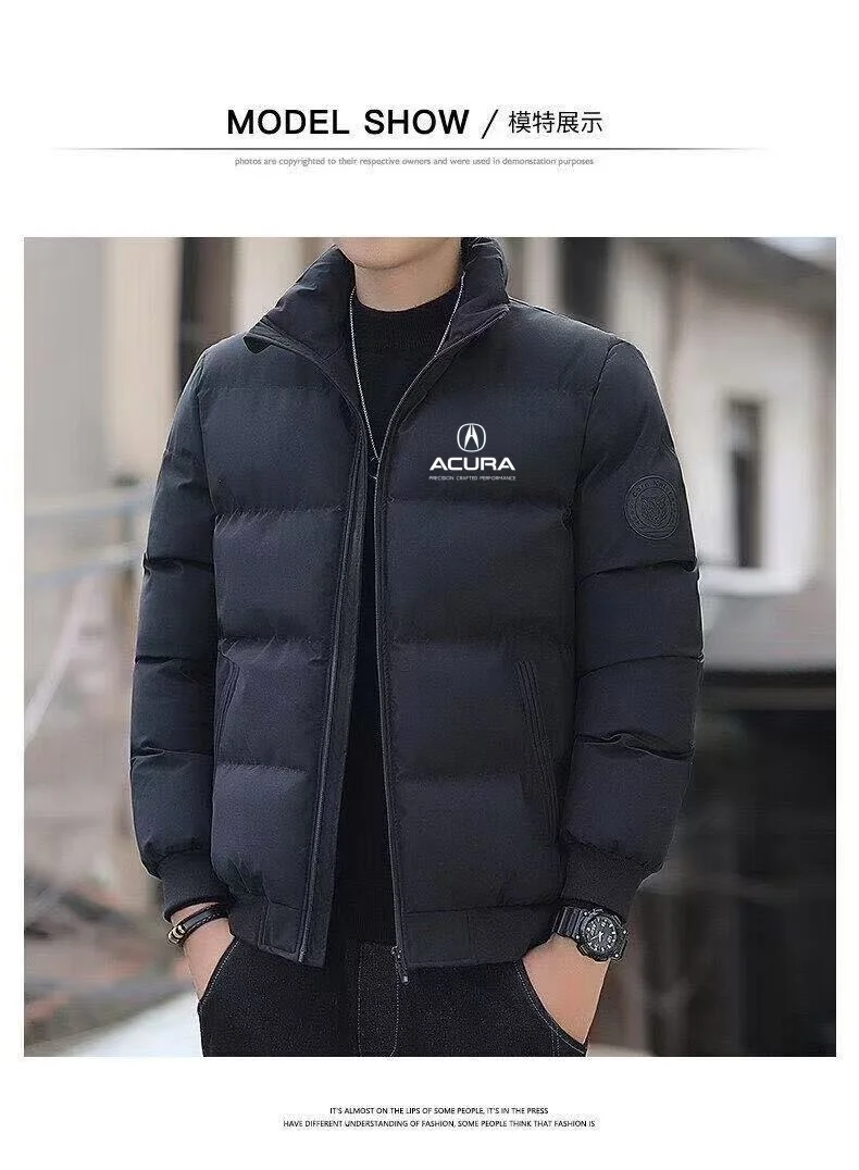 New Acura High Quality Men's Tiger Head Cotton Jacket Thickened Stand Collar Jacket Korean Edition Casual Versatile Fashion Coat