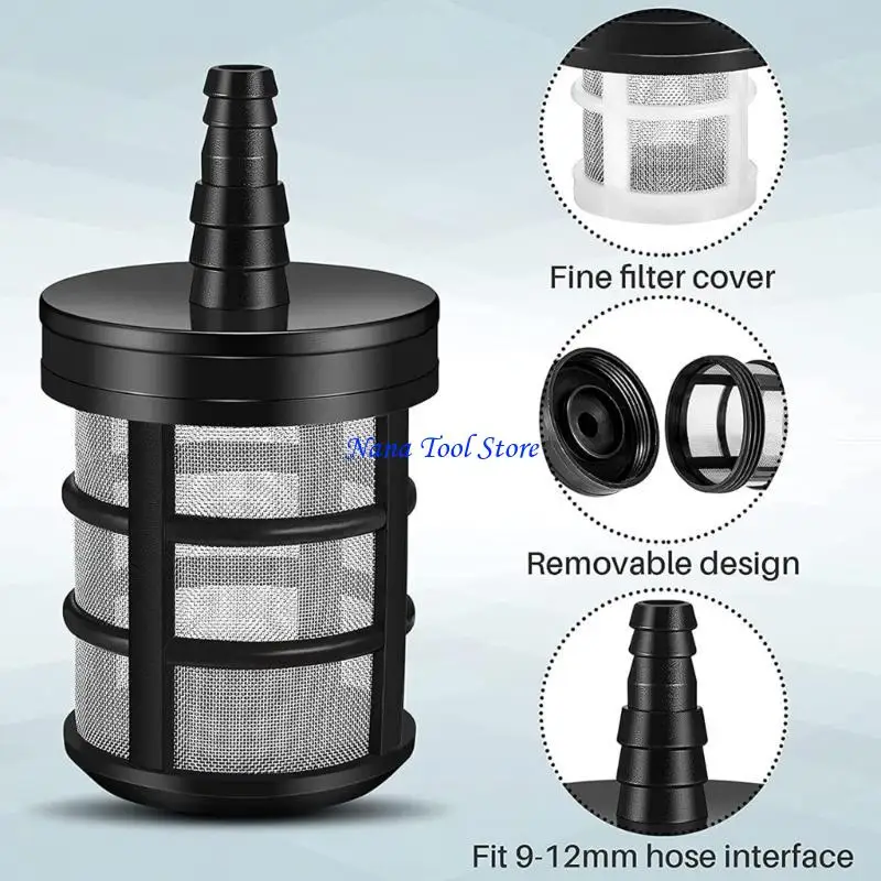 31GJ Filters Pressure Washer Hose Filter Washing Machine Water Inlet Filter Plastic Connector Dust Water Pump Suction Filter