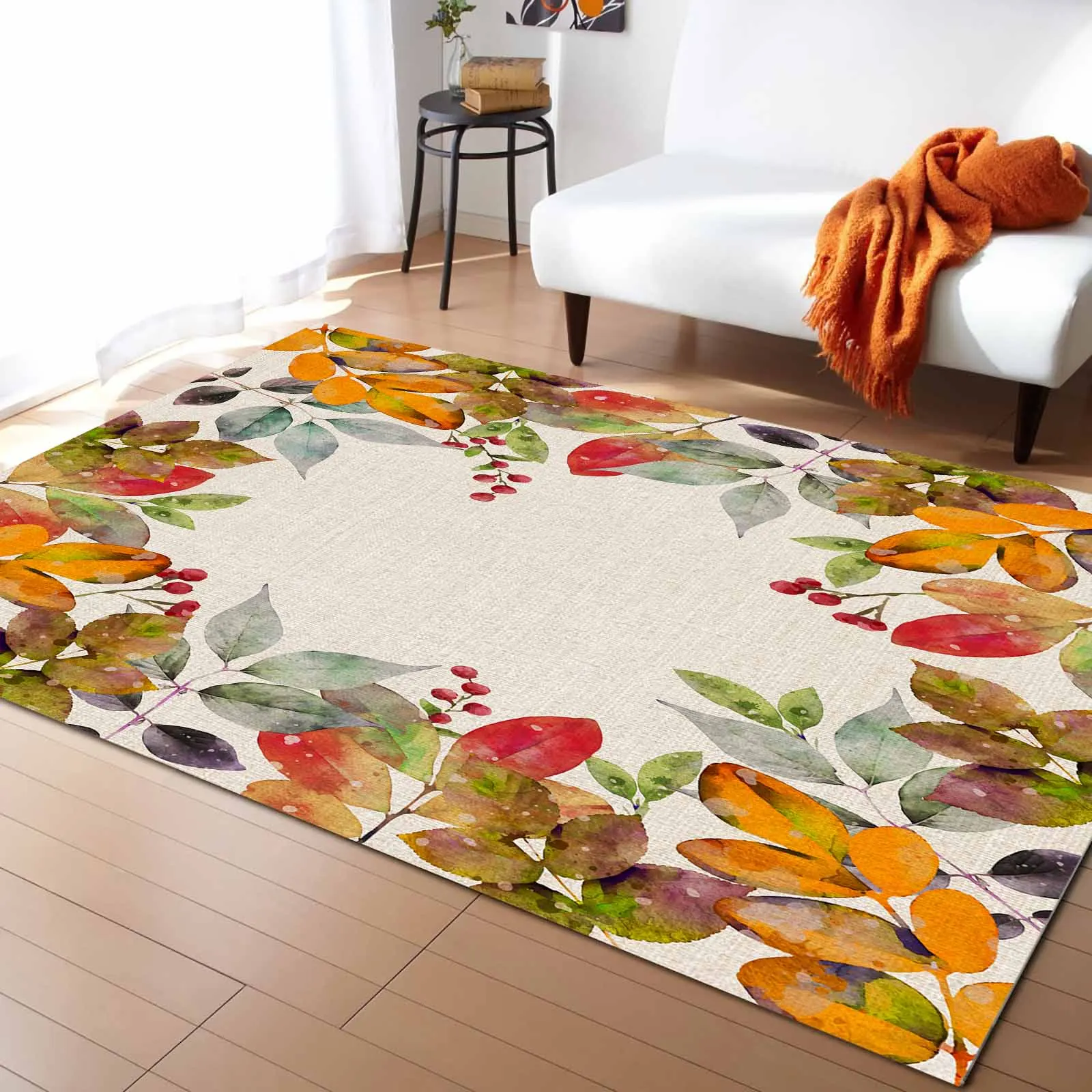 

Plants Flowers Leaves Carpet For Home Living Room Bedroom Bedside Decor Large Area Rug Teen Room Decor Carpet