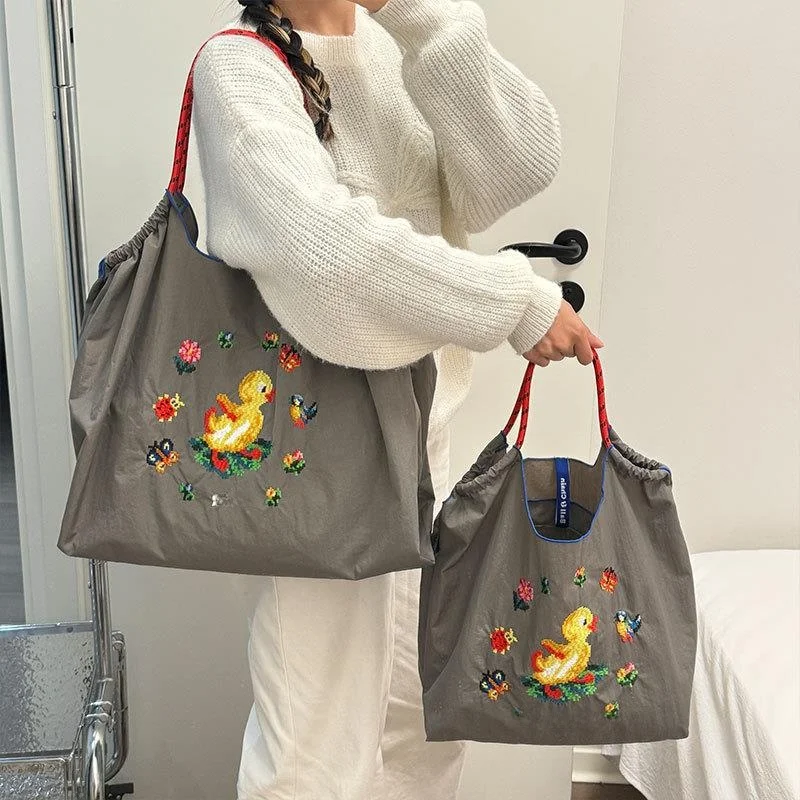 

Spring Summer Handbag Women's Crossbody Bag Eco-friendly op Bag Nylon Single oulder Sling Bag Versatile Canvas Bag St...