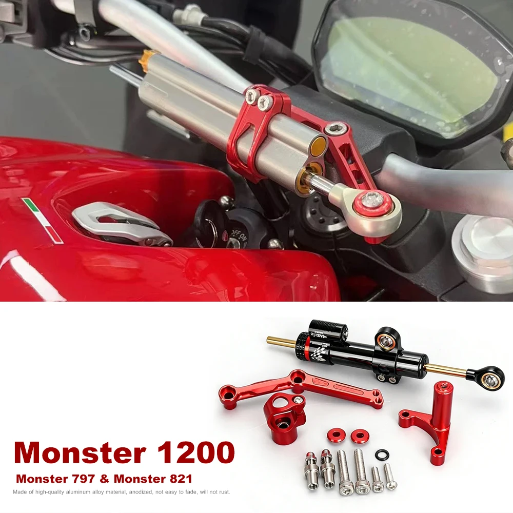 

Damper Kit Motorcycle For Ducati Monster 821 Monster 1200 797 Monster 1200S 2014- Stabilize Steering Damper Mounting Bracket Kit