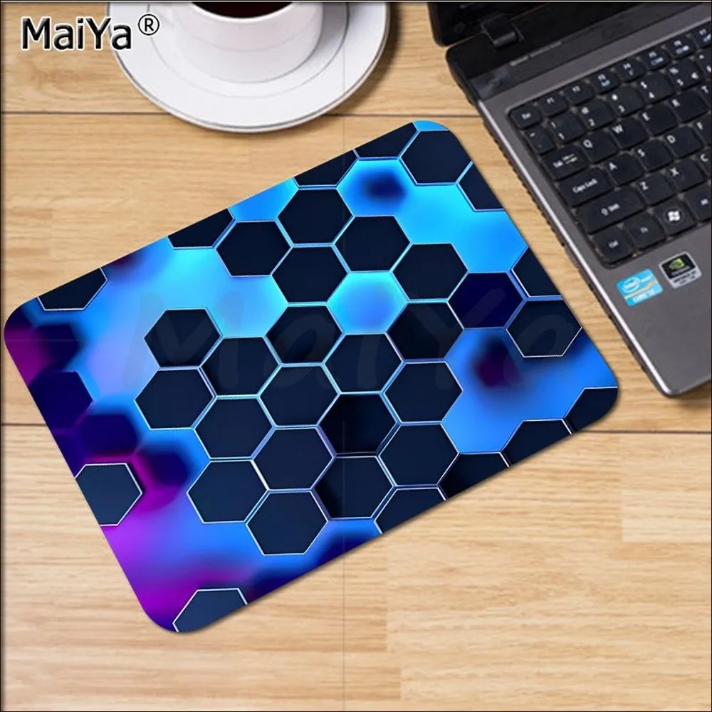 Glowing Hexagon Mousepad Anti-Slip Gaming Mouse Pad Gamer Desk Mat Keyboard Pad Decoration Mause Pad Office Desk Accessories