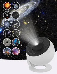 Projetor estrela para quarto, planetário, Galaxy Light, 12 em 1, Presentes para crianças