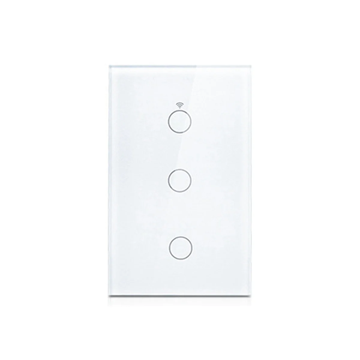 

Новый Tuya, американская вилка, Wi-Fi, умный настенный переключатель, 3-бандовый, без нейтрального провода, сенсорный датчик, светодиодные выключатели света, умный дом, Alexa Google White