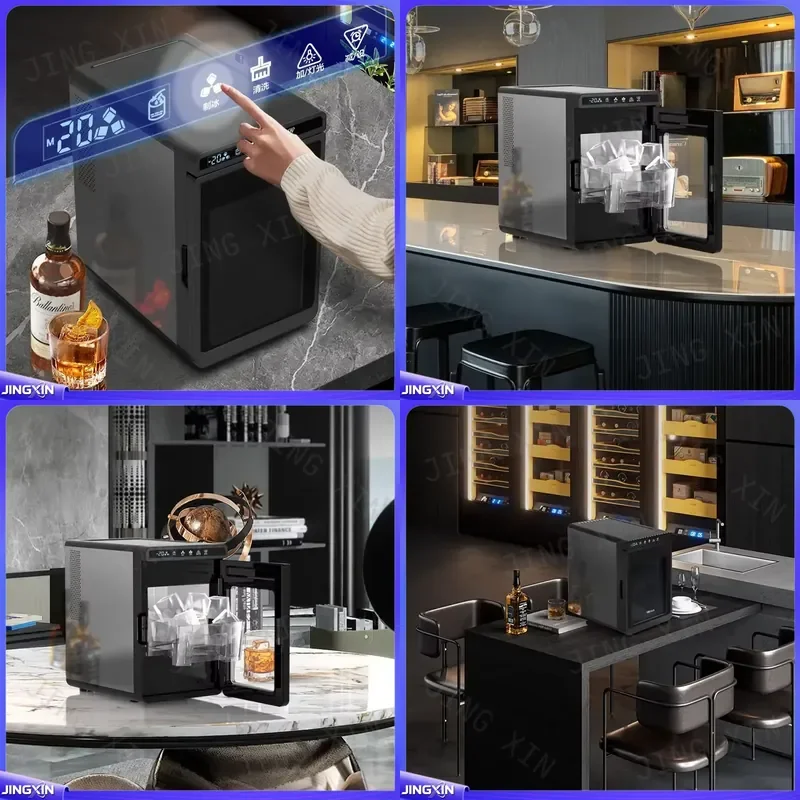 Custom for Home Use Square Ice Maker Automatic Cleaning 10KG Day High Efficiency Production 24 Hour Programmable Timer