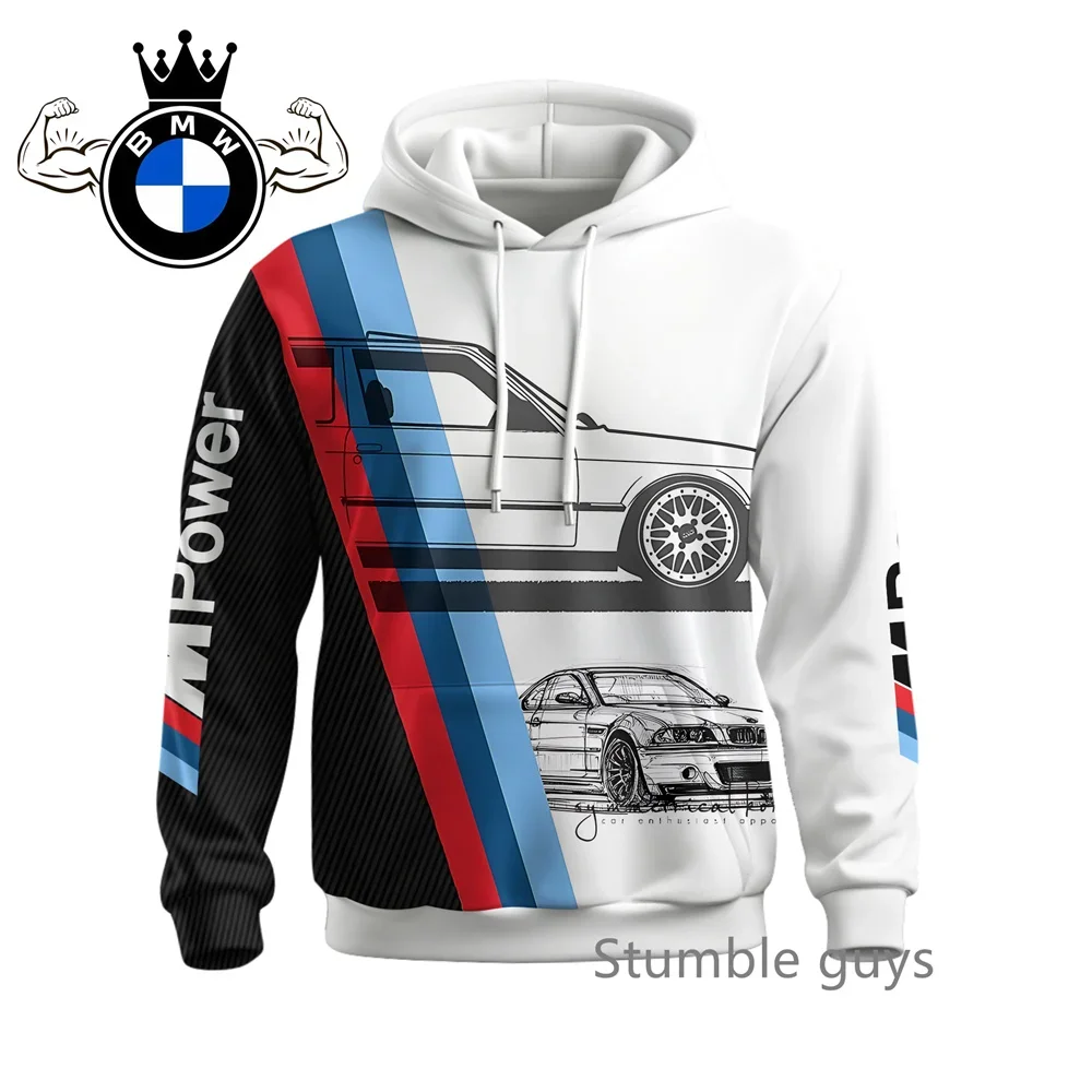 BMW الخريف الرجال هوديي البلوز سترة معطف طويل الأكمام دراجة نارية رياضية سباق M قوة السيارات العلامة التجارية عارضة الأزياء #1