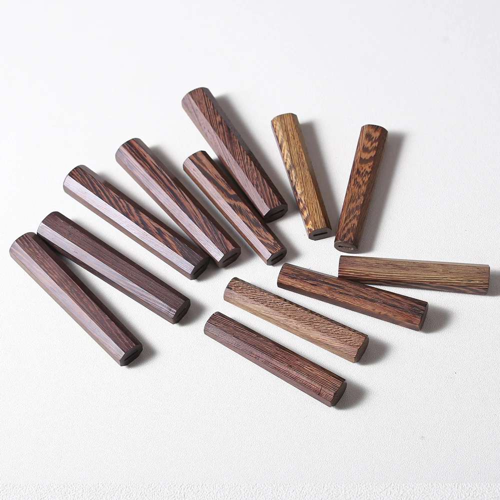 النمط الياباني الكلاسيكية مثمنة مقبض السكين DIY بها بنفسك اليدوية المطبخ سكين الطاهي فائدة صديقة للبيئة الطبيعية ينجي السكاكين مقابض