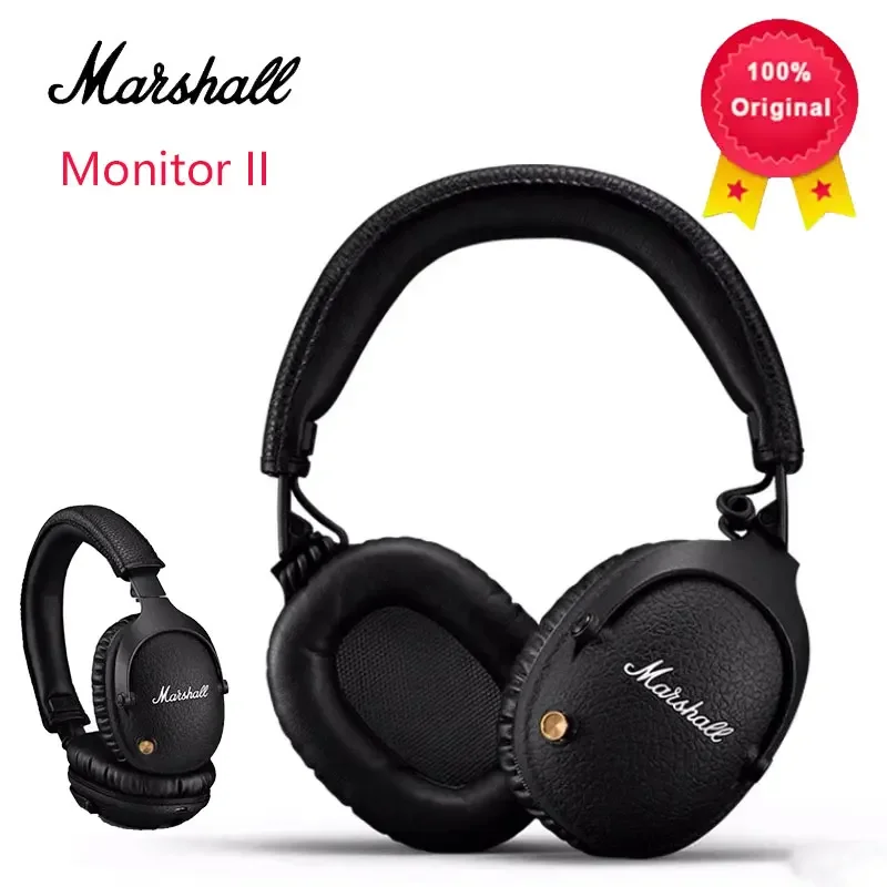 

Беспроводные Bluetooth-наушники Marshall Monitor II ANC с активным шумоподавлением, сабвуфером, для музыки, спорта и игр