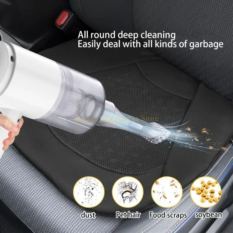 D0ab xe động Máy hút bụi Buster Buster không dây Không khí Máy bay không khí cho tóc thú cưng, Bàn phím máy tính 2000PA