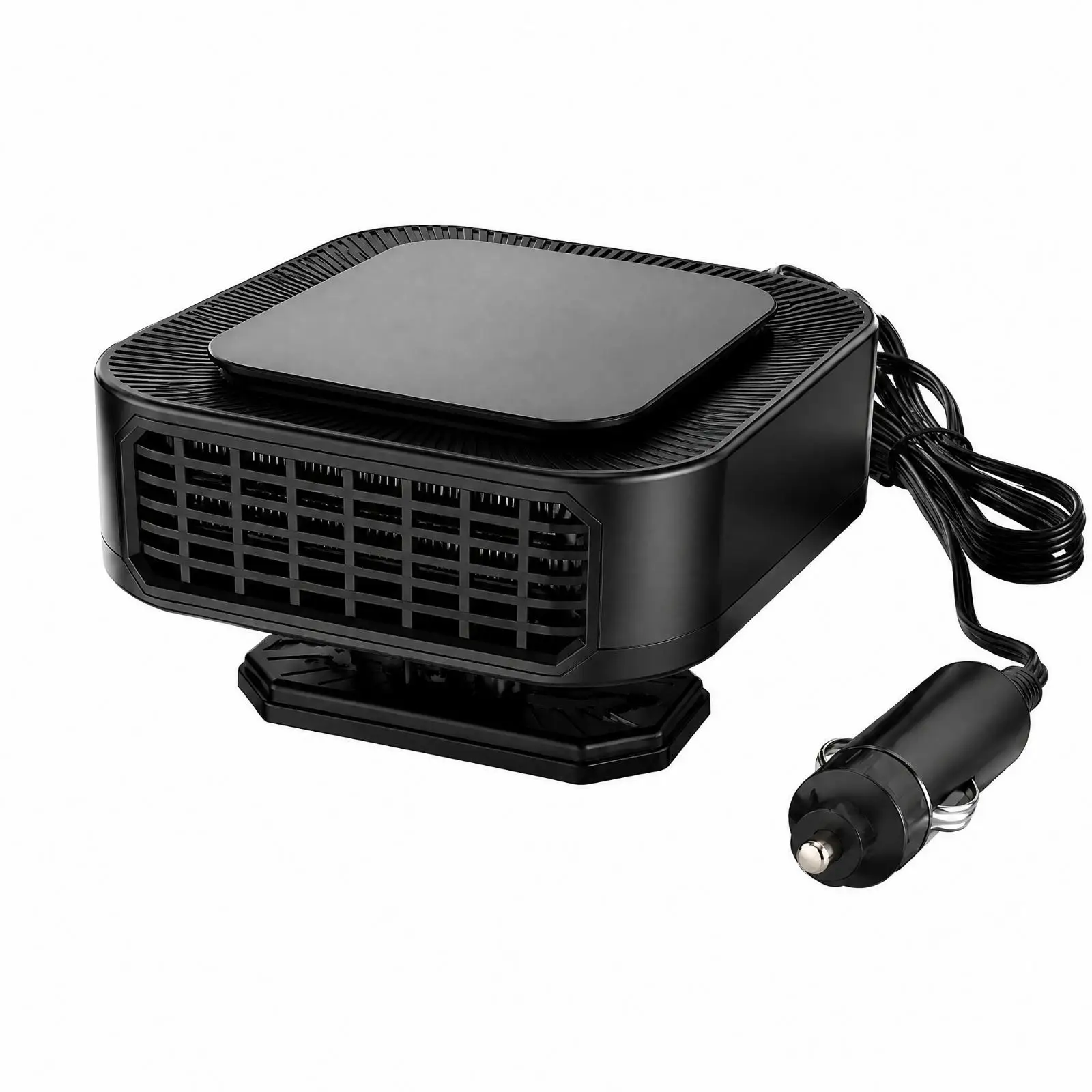 Dashboard Car Heater 12V Compact Vehicle Defogger with Rotating Head Fast Cabin Warming for Cold Winter Travel