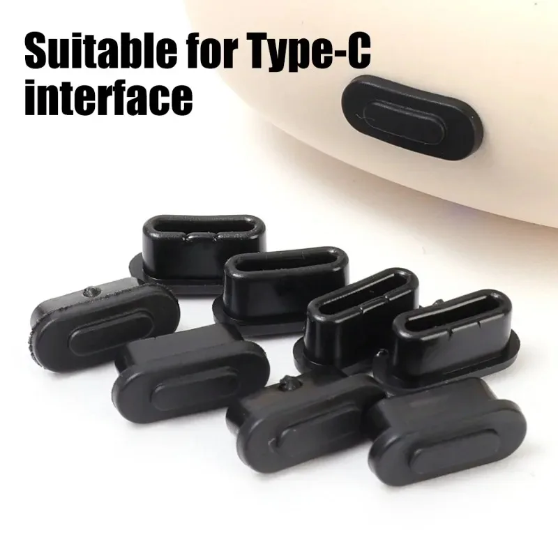 10/1Pcs Upgraded Cellphone Charging Port Plugs Type-C Dustplug USB C Dustproof Cover Cap for iPhone 16 ProMax Samsung Protection