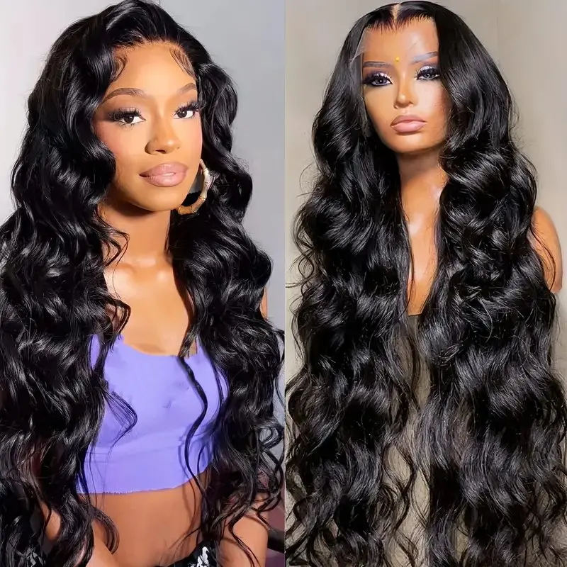 30 32 inch Brazilian Water Wave Body Wave Raw Virgin Remy Doule Drawn Wholesale Natural Tissage Human Hair Weave Bundles