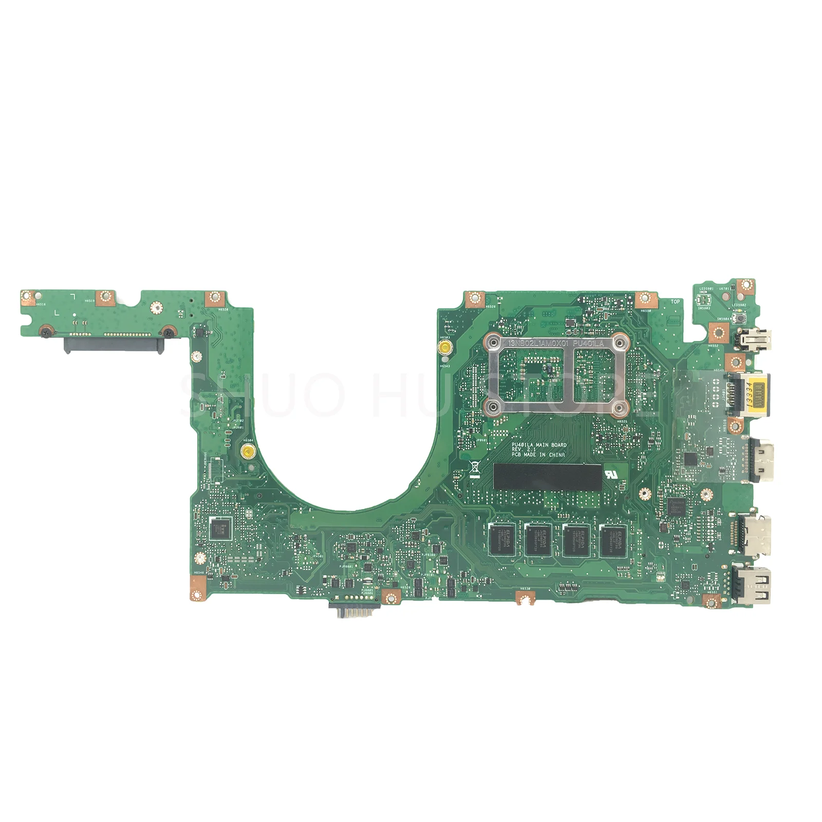 KEFU PU401LA Mainboard For ASUS PU401 PU401L PU401LA PU401LAC Notebook Computer Motherboard With CPU I5-4200U I7-4500U 4G/RAM