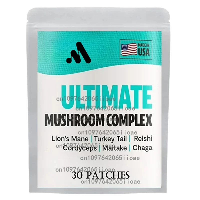 

Ultimate Mushroom Transdermal Patches Lions Mane, Cordyceps and More Anti-Aging, Immune Support Energy Boost 30 Patches