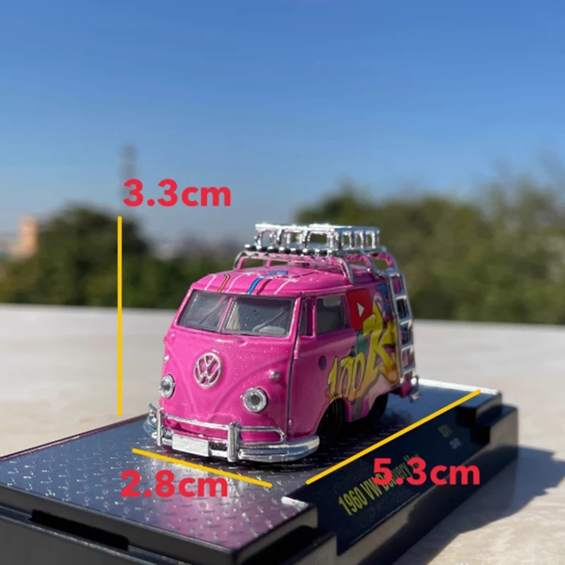 دييكاست 1:64 مقياس 1960 تسليم فان سبيكة محاكاة نموذج سيارة مجموعة ثابتة الديكور هدايا العيد اللعب هدية تذكارية #4
