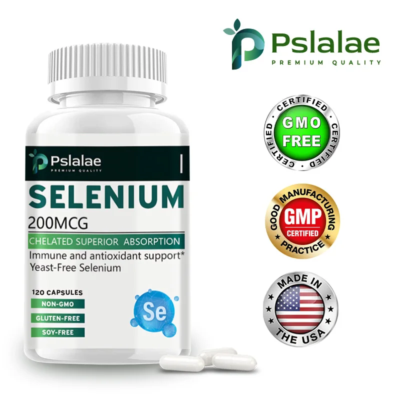 Selenium 200mcg - for Heart, Bone & Immune Health, Thyroid Support - Non-GMO