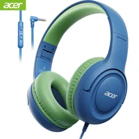 Auriculares con cable Acer Kids HK03 para la escuela, limitador de volumen de 85/94dB, conector de 3,5mm, auriculares de sonido estéreo plegables para niñas y niños, regalos