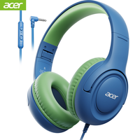 Acer Kids Wired Headphones HK03 for School 85/94dB Volume Limiter 3.5mm Jack Foldable Stereo Sound Headset for Girls Boy Gifts